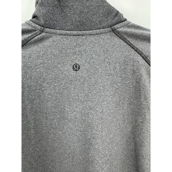 Lululemon Mens Training Gray Dark Slate Large Track Bomber Full Zip Jacket - Picture 5 of 5